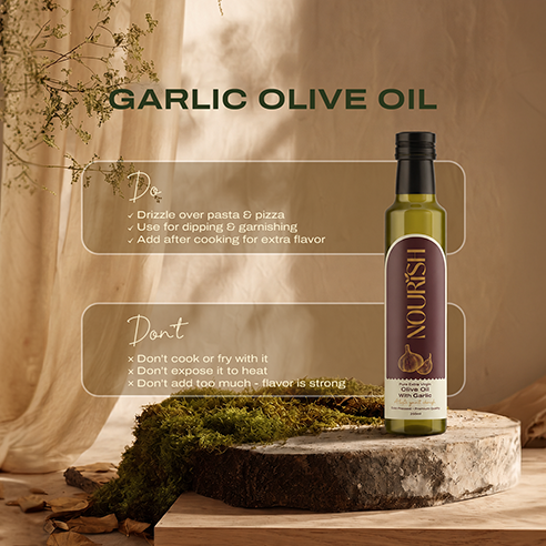 Nourish Extra Virgin Olive Oil with Garlic 250ml