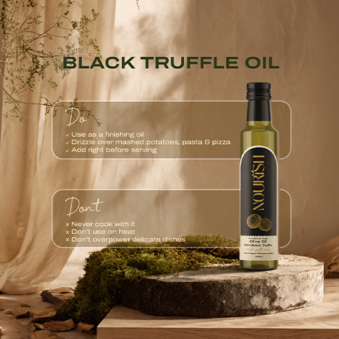 Nourish Extra Virgin Olive Oil with Black Truffle 100ml